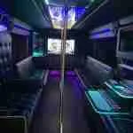 Pearl Party Bus rental 24-30 Pax inside