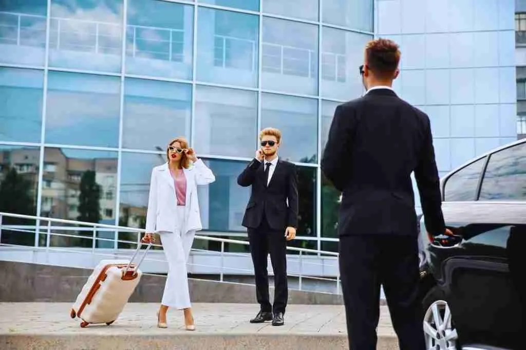 Chauffeur waiting airport car service