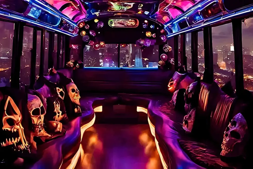 halloween party bus