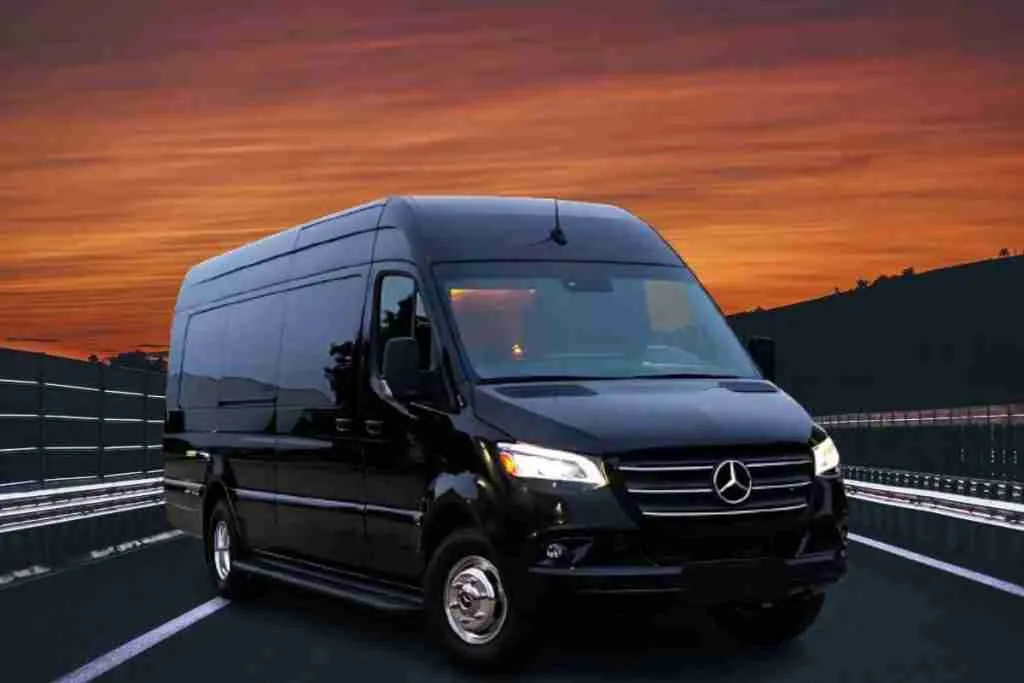 Mercedes sprinter van in black