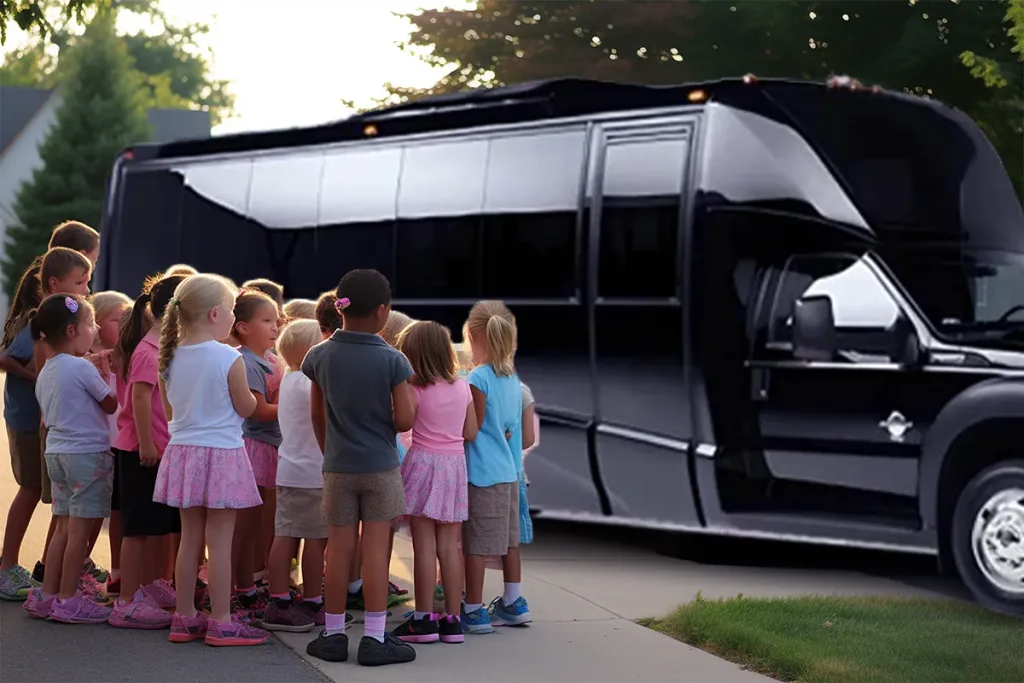 kids birthday party bus