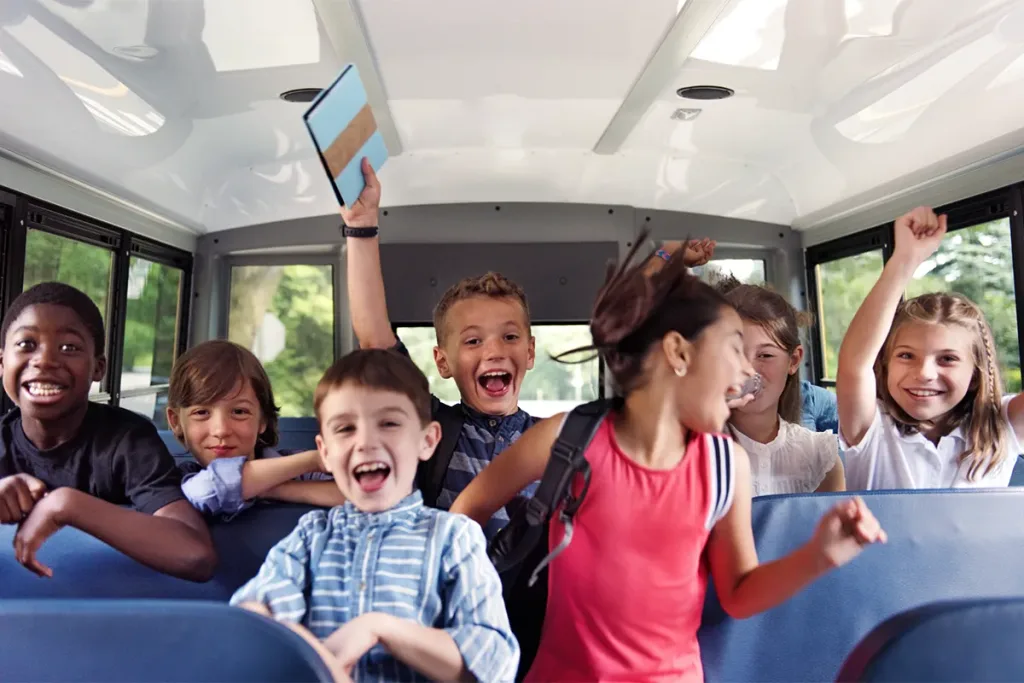 children's birthday party bus