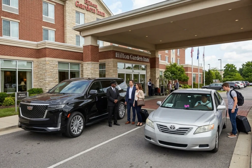 Private Car Service vs. Rideshare: Which Is Better for Hilton Garden Inn Guests?