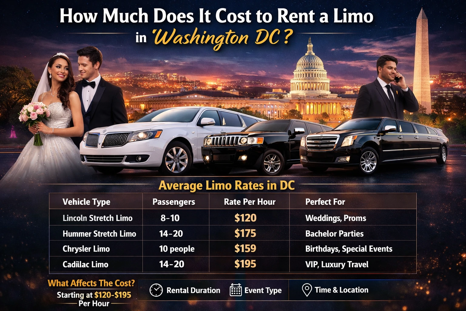 Limo 4 Rent How Much Does It Cost To Rent A Limo? Complete 2026 Pricing Guide