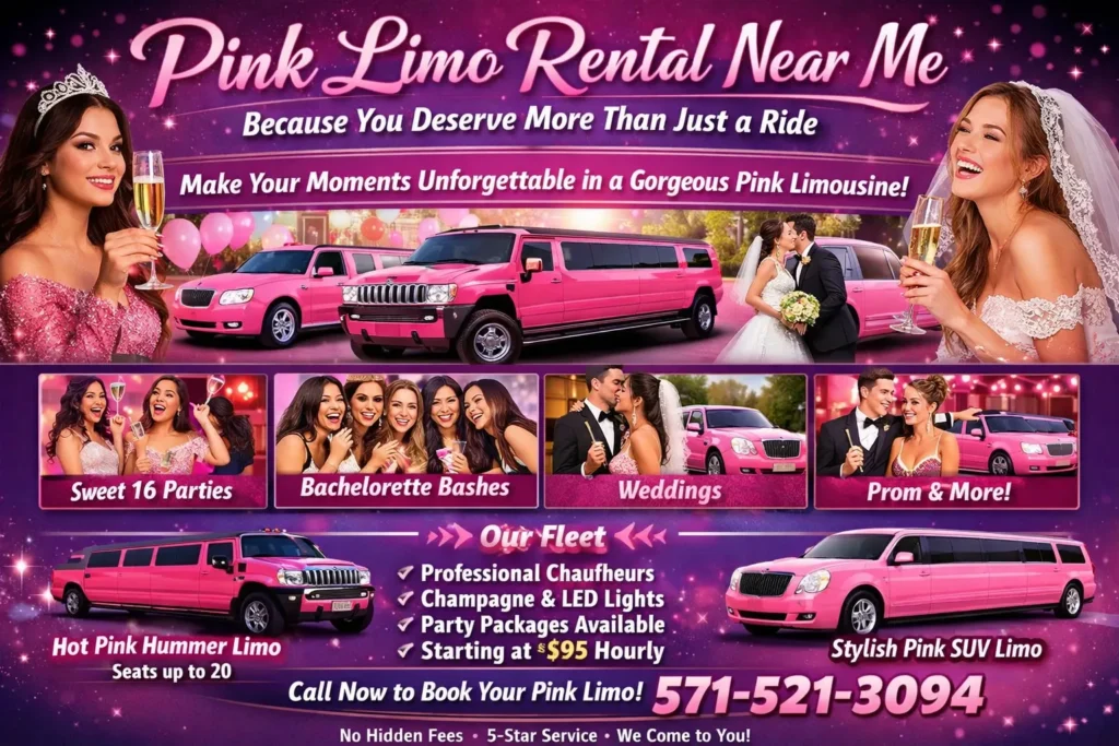 Pink Limo Rental Near Me