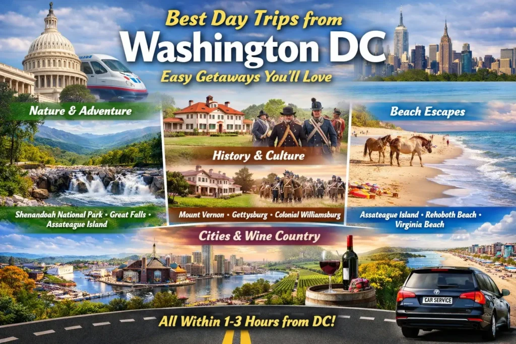 day trips from Washington DC